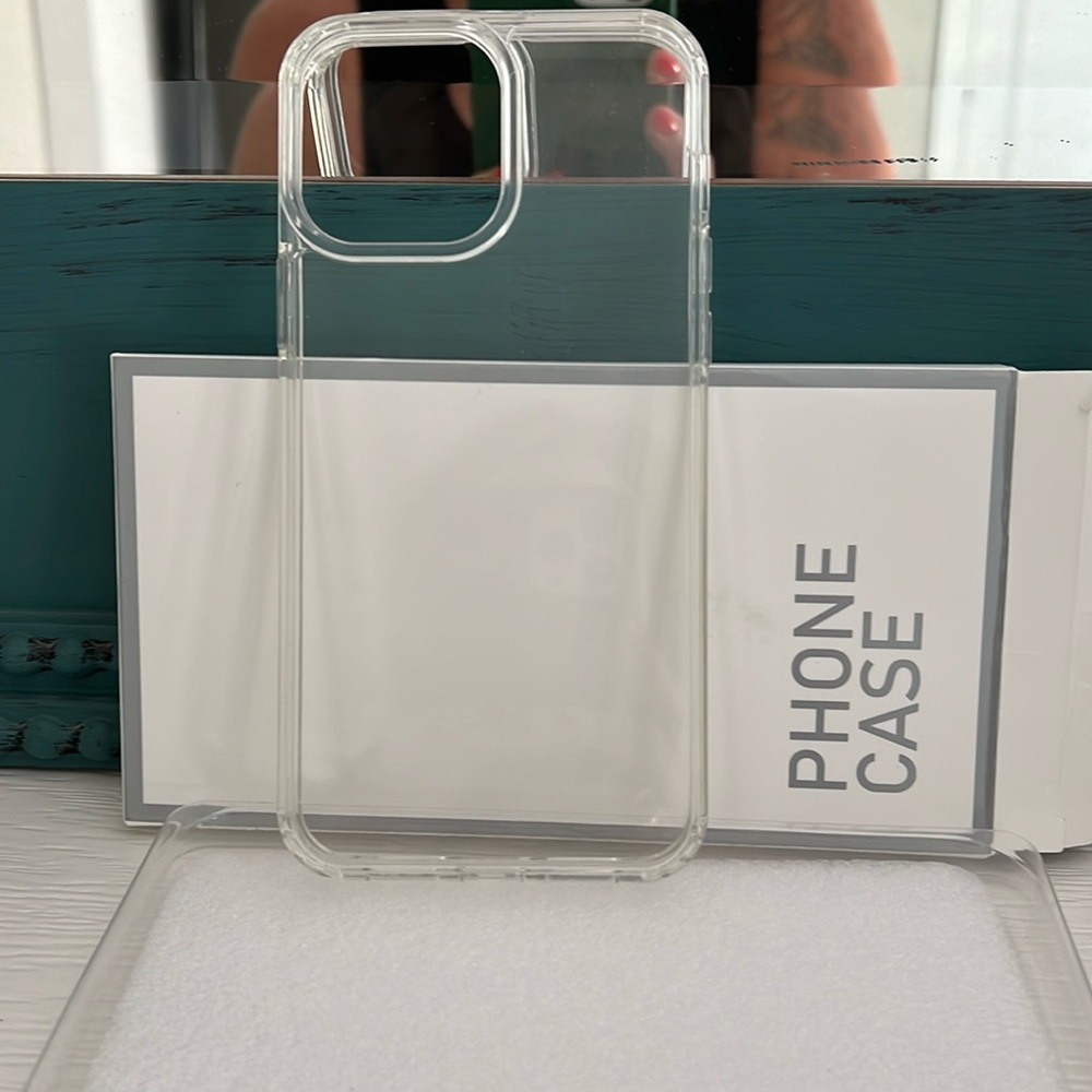 iPhone 13 Pro Max shock proof clear case. Like new.